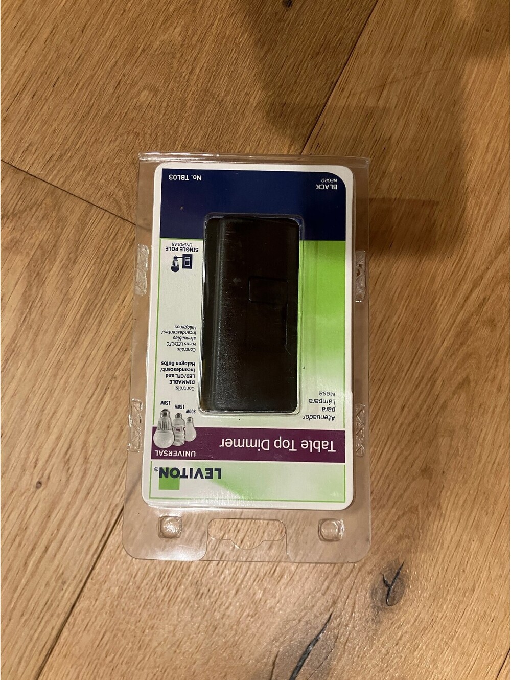 Leviton Universal Table Top Lamp Dimmer – Black (Model TBL03)